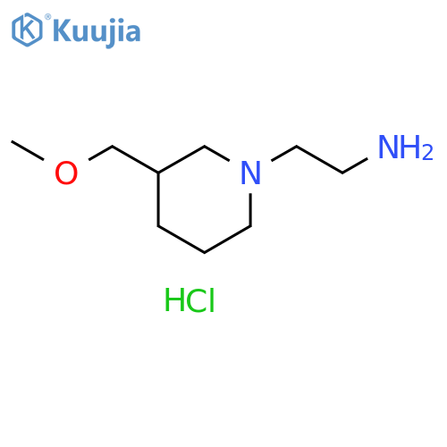 2-3-(Methoxymethyl)piperidin-1-ylethan-1-amine Dihydrochloride structure