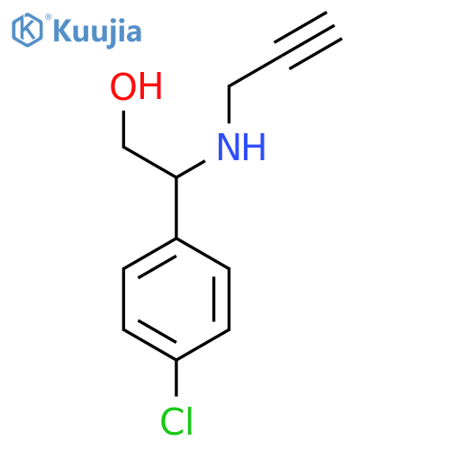 4-Chloro-β-(2-propyn-1-ylamino)benzeneethanol structure