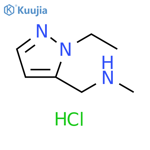 (1-ethyl-1H-pyrazol-5-yl)methyl(methyl)amine dihydrochloride structure