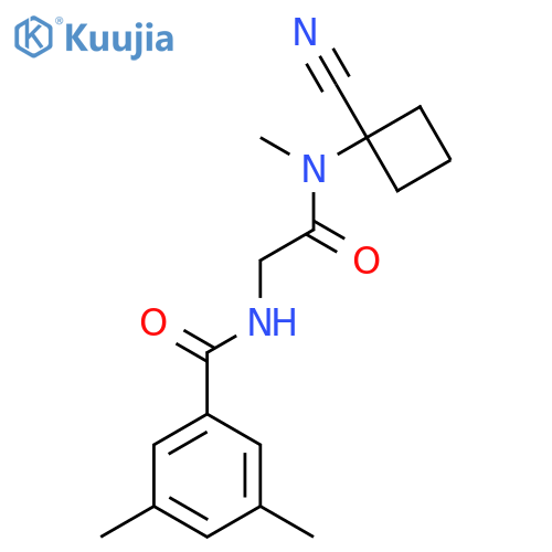 N-(1-Cyanocyclobutyl)-2-[(3,5-dimethylphenyl)formamido]-N-methylacetamide structure