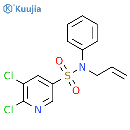 5,6-Dichloro-N-phenyl-N-2-propen-1-yl-3-pyridinesulfonamide structure