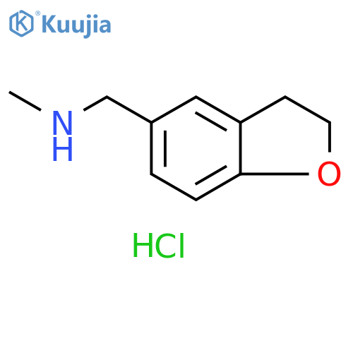 (2,3-dihydro-1-benzofuran-5-ylmethyl)(methyl)amine hydrochloride structure