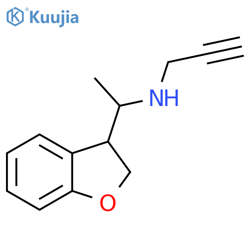 2,3-Dihydro-α-methyl-N-2-propyn-1-yl-3-benzofuranmethanamine structure