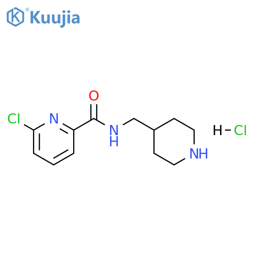 6-chloro-N-(piperidin-4-yl)methylpyridine-2-carboxamide hydrochloride structure