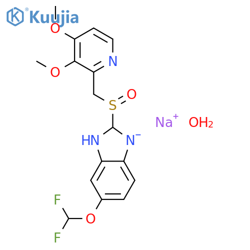 Pantoprazole sodium hydrate structure