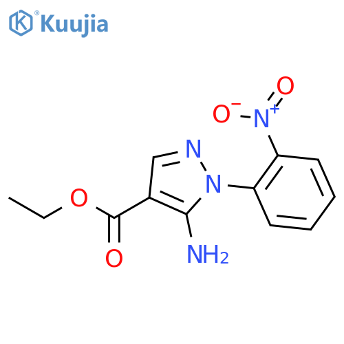 Ethyl 5-amino-1-(2-nitrophenyl)-1H-pyrazole-4-carboxylate structure