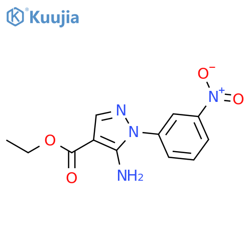 Ethyl 5-amino-1-(3-nitrophenyl)pyrazole-4-carboxylate structure