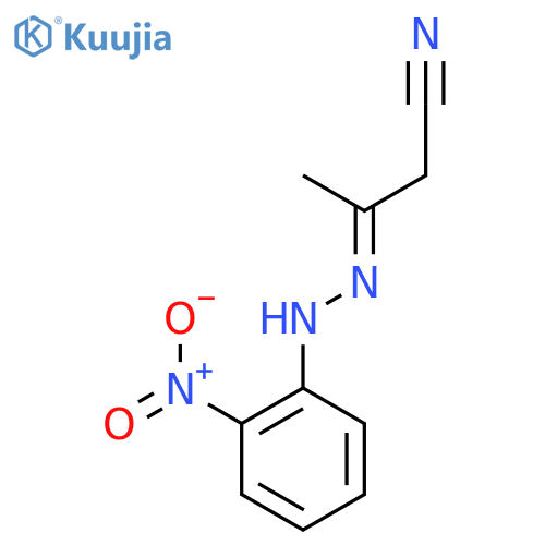 Butanenitrile, 3-[(2-nitrophenyl)hydrazono]- structure