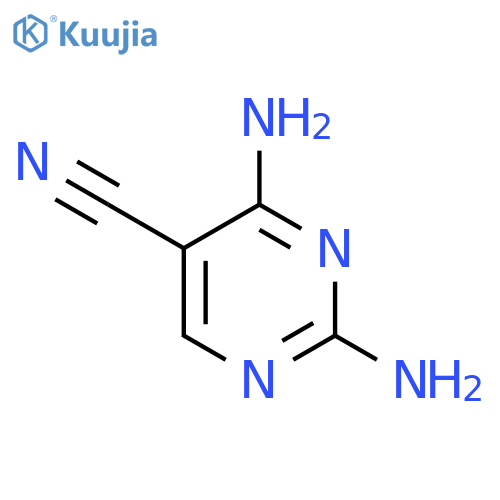 2,4-Diaminopyrimidine-5-carbonitrile structure