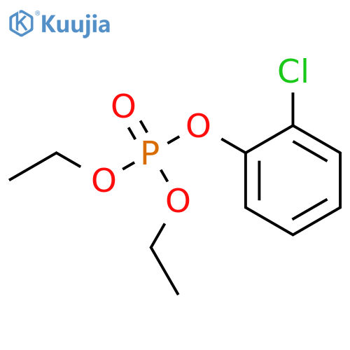 Phosphoric acid,2-chlorophenyl diethyl ester structure