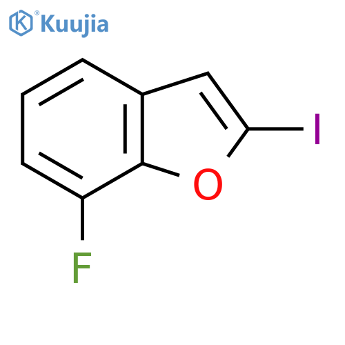 7-Fluoro-2-iodo-1-benzofuran structure