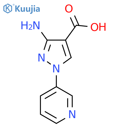 3-amino-1-(pyridin-3-yl)-1H-pyrazole-4-carboxylic acid structure