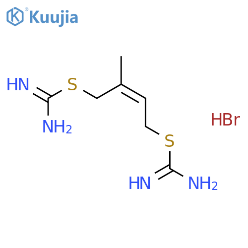 Carbamimidothioic acid,2-methyl-2-butene-1,4-diyl ester, dihydrobromide (9CI) structure