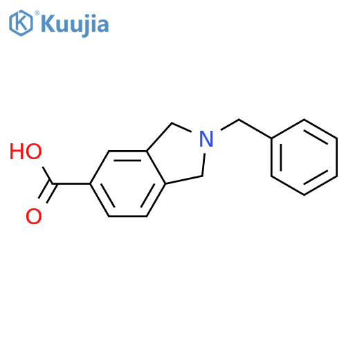 1H-Isoindole-5-carboxylic acid, 2,3-dihydro-2-(phenylmethyl)- structure