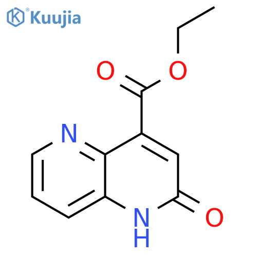 1,5-Naphthyridine-4-carboxylic acid, 1,2-dihydro-2-oxo-, ethyl ester structure