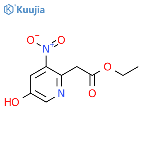 Ethyl 5-hydroxy-3-nitropyridine-2-acetate structure