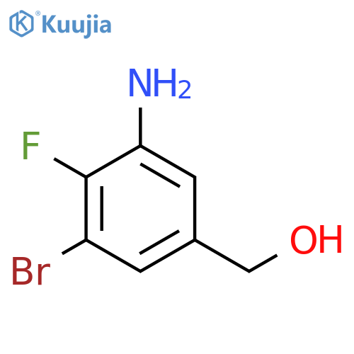 (3-amino-5-bromo-4-fluorophenyl)methanol structure
