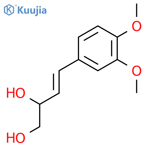 4-(3,4-Dimethoxyphenyl)but-3-ene-1,2-diol structure