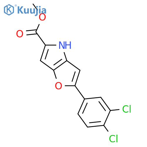 Methyl 2-(3,4-dichlorophenyl)-4h-furo[3,2-b]pyrrole-5-carboxylate structure