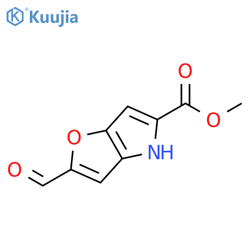 methyl 2-formyl-4H-furo3,2-bpyrrole-5-carboxylate structure