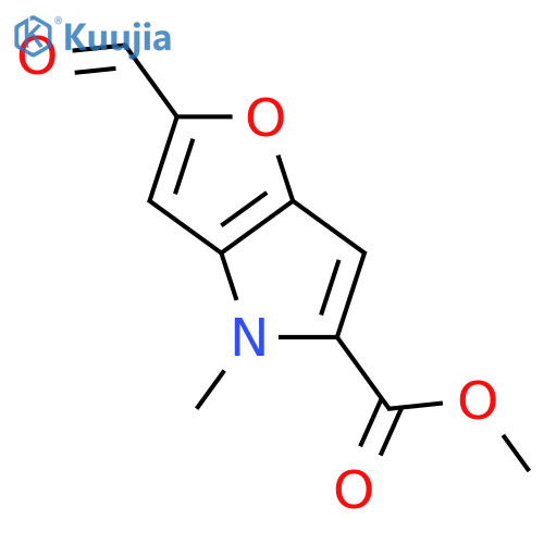 methyl 2-formyl-4-methyl-4H-furo3,2-bpyrrole-5-carboxylate structure