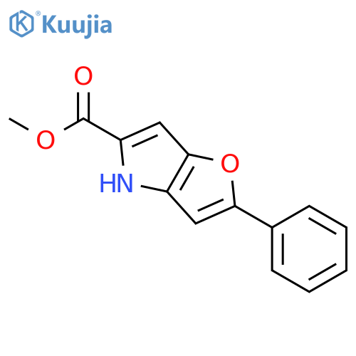Methyl 2-phenyl-4H-furo[3,2-b]pyrrole-5-carboxylate structure