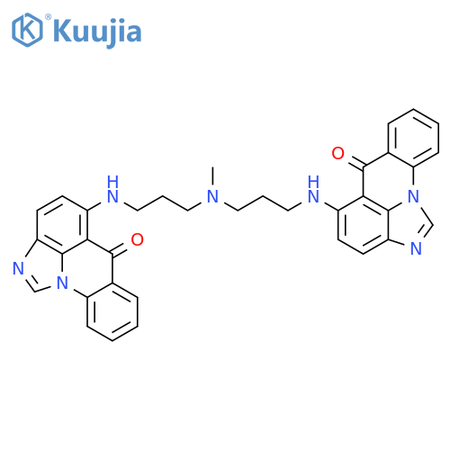 6H-Imidazo[4,5,1-de]acridin-6-one,5,5'-[(methylimino)bis(3,1-propanediylimino)]bis- (9CI) structure