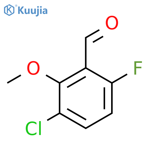 3-Chloro-6-fluoro-2-methoxybenzaldehyde structure