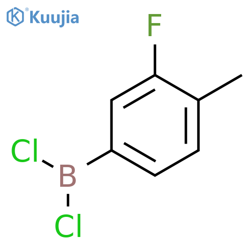 Borane, dichloro(3-fluoro-4-methylphenyl)- structure