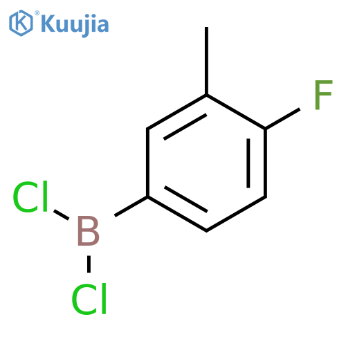 Borane, dichloro(4-fluoro-3-methylphenyl)- structure