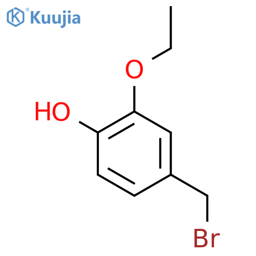 4-(bromomethyl)-2-ethoxyphenol structure
