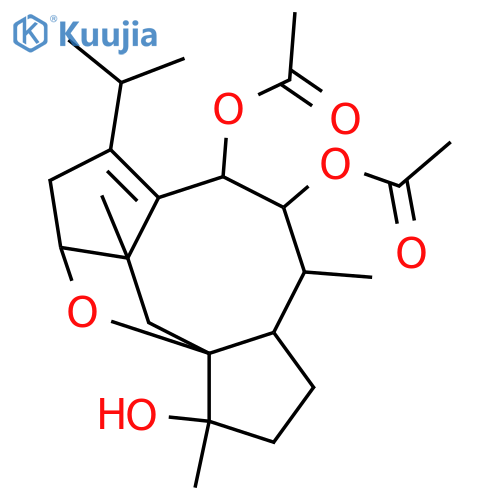 2,12-Epoxy-10(14)-fusicoccene-3,8,9-triol; (2β,3α,8β,9α,12β)-form, 8,9-Di-Ac structure
