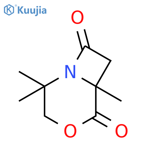 4-Oxa-1-azabicyclo[4.2.0]octane-5,8-dione, 2,2,6-trimethyl- structure
