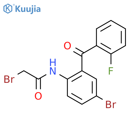 2-Bromo-N-4-bromo-2-(2-fluorobenzoyl)phenylacetamide structure