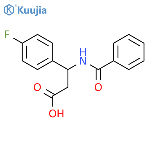 3-Benzamido-3-(4-fluorophenyl)propanoic acid structure