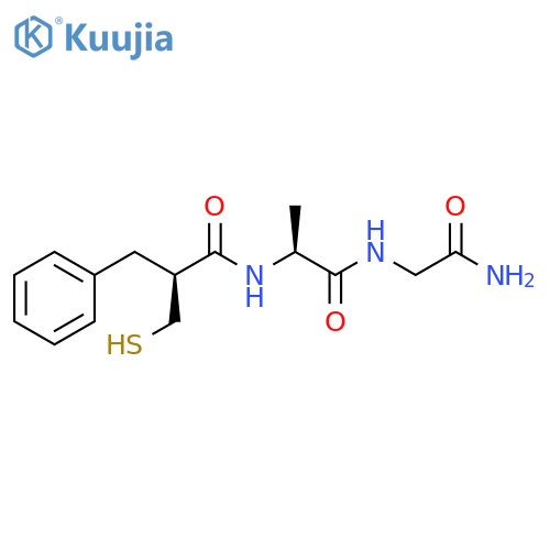 Glycinamide,N-[(2S)-2-(mercaptomethyl)-1-oxo-3-phenylpropyl]-L-alanyl- structure