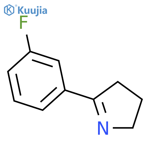 2H-Pyrrole,5-(3-fluorophenyl)-3,4-dihydro-(9CI) structure