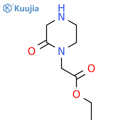 Ethyl 2-(2-oxopiperazin-1-yl)acetate structure
