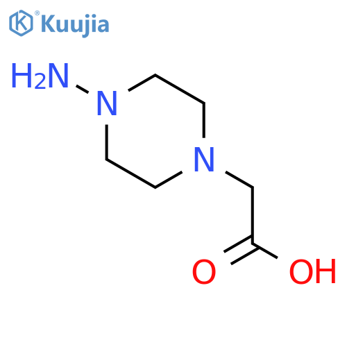 4-amino-1-Piperazineacetic acid structure