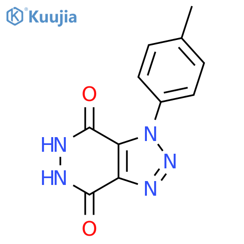 1H-1,2,3-Triazolo[4,5-d]pyridazine-4,7-dione, 5,6-dihydro-1-(4-methylphenyl)- structure