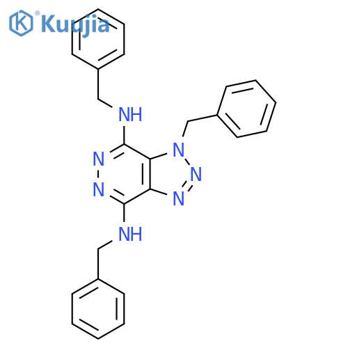 1H-1,2,3-Triazolo[4,5-d]pyridazine-4,7-diamine,N,N',1-tris(phenylmethyl)- structure