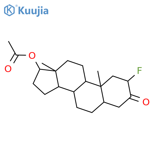 [(2r,5s,8r,9s,10s,13s,14s,17s)-2-fluoro-10,13-dimethyl-3-oxo-1,2,4,5,6,7,8,9,11,12,14,15,16,17-tetradecahydrocyclopenta[a]phenanthren-17-yl] Acetate structure