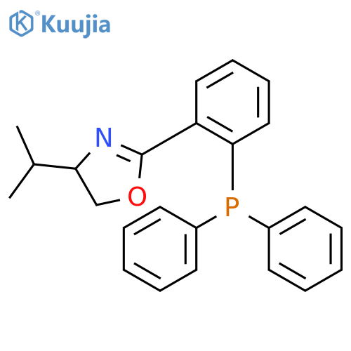 (R)-2-(2-(Diphenylphosphino)phenyl)-4-isopropyl-4,5-dihydrooxazole structure