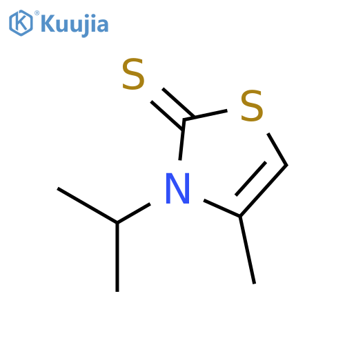 2(3H)-Thiazolethione,4-methyl-3-(1-methylethyl)- structure