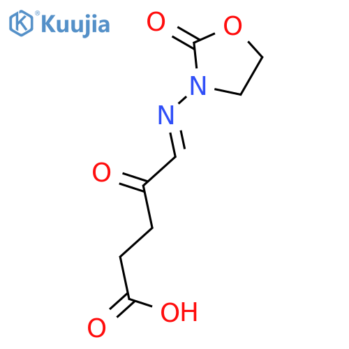 Pentanoic acid, 4-oxo-5-[(2-oxo-3-oxazolidinyl)imino]- structure
