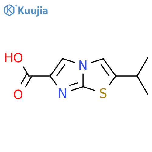 2-(propan-2-yl)imidazo2,1-b1,3thiazole-6-carboxylic acid structure