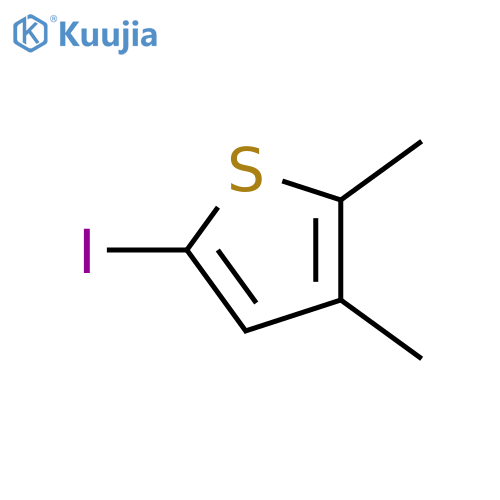 5-iodo-2,3-dimethylthiophene structure