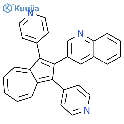 Quinoline, 3-(1,3-di-4-pyridinyl-2-azulenyl)- structure
