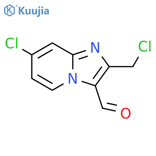 7-Chloro-2-chloromethyl-imidazo[1,2-a]pyridine-3-carbaldehyde structure
