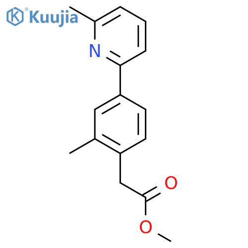 Methyl 2-(2-methyl-4-(6-methylpyridin-2-yl)phenyl)acetate structure